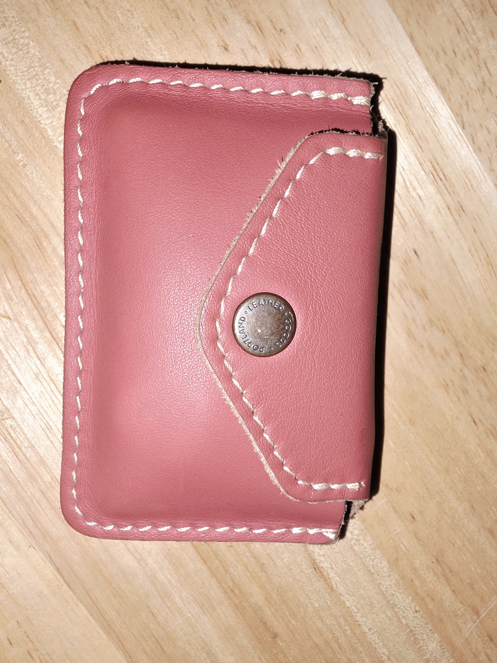 Portland Leather Double Pocket Card Case